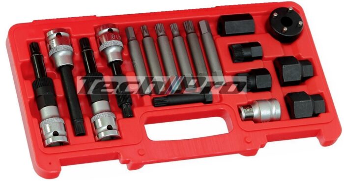 ER-001  Alternator Clutch Pulley Tool Set  - 18 pcs