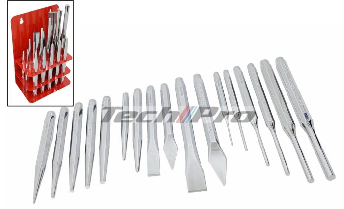 HT-009 - Chisel & Punch Set - 17 pcs