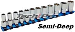 SK-047 - Semi-Deep Socket Set - 12 pcs