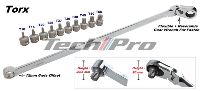 SK-061-1-SS20 - TORX Bit Set w/ OFR Wrench